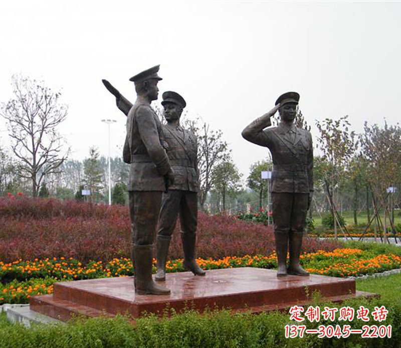 温州铜雕警察铜雕