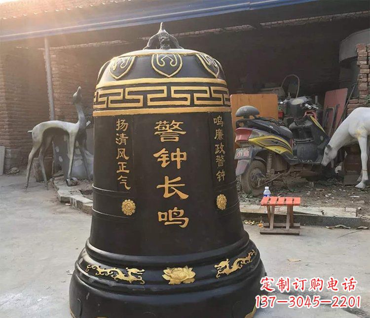 温州铜雕警钟长鸣寺庙雕塑
