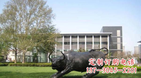 温州铜雕牛公园动物雕塑 (2)