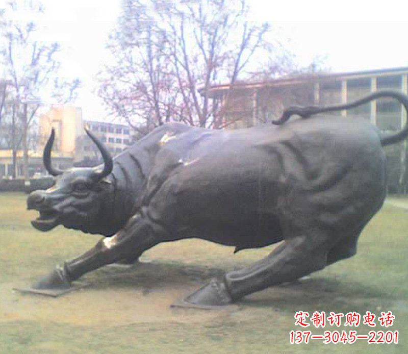 温州铜雕牛广场动物景观摆件 (2)