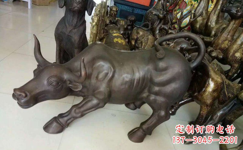 温州铜雕牛广场动物景观摆件 (5)