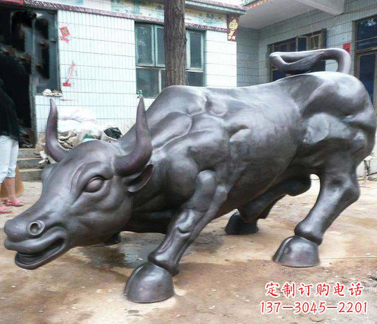 温州铜雕牛广场动物景观摆件 (3)