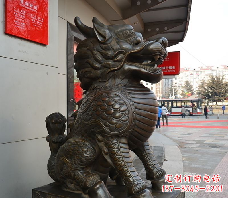 温州铜雕麒麟