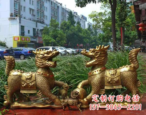 温州铜雕麒麟神兽