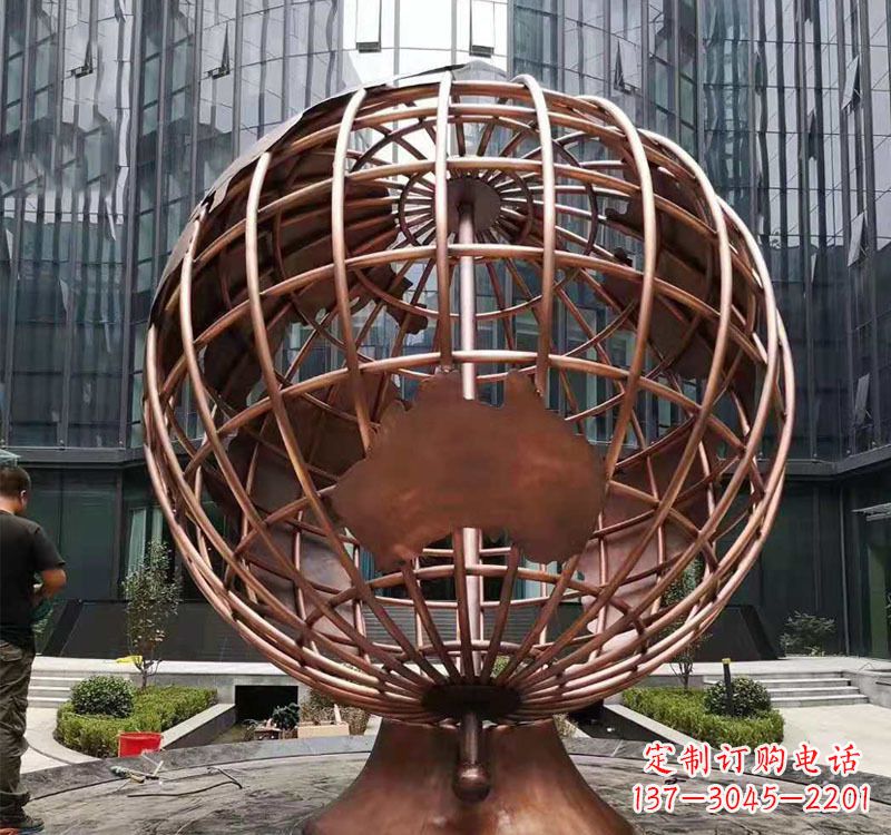 温州铜雕企业地球仪