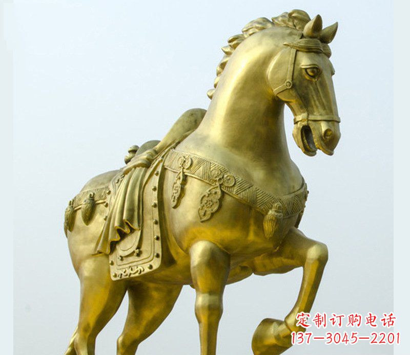 温州铜雕商场招财动物马雕塑