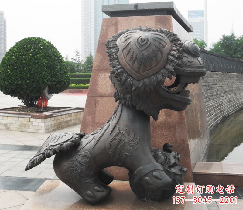 温州铜雕狮子