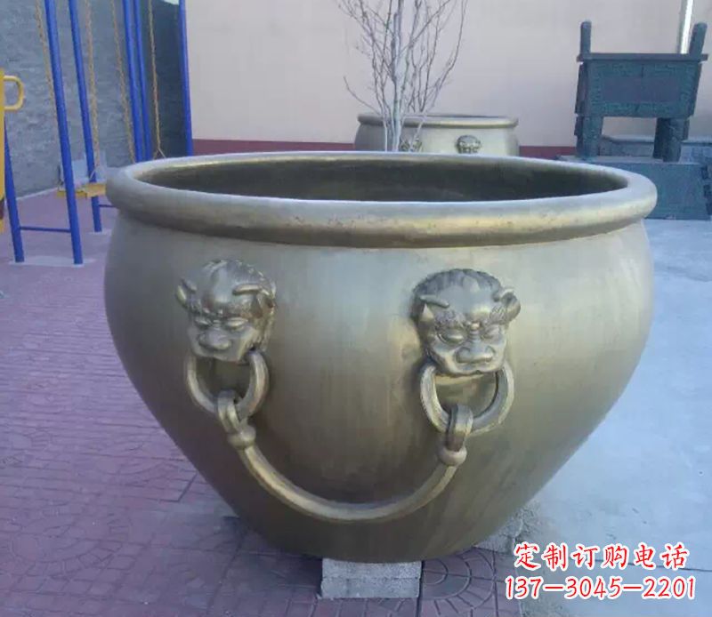 温州铜雕水缸