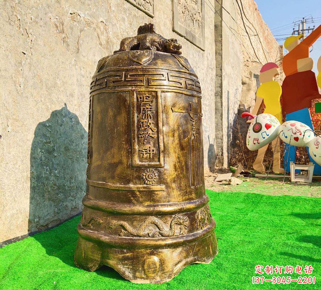 温州铜雕寺庙警钟雕塑摆件