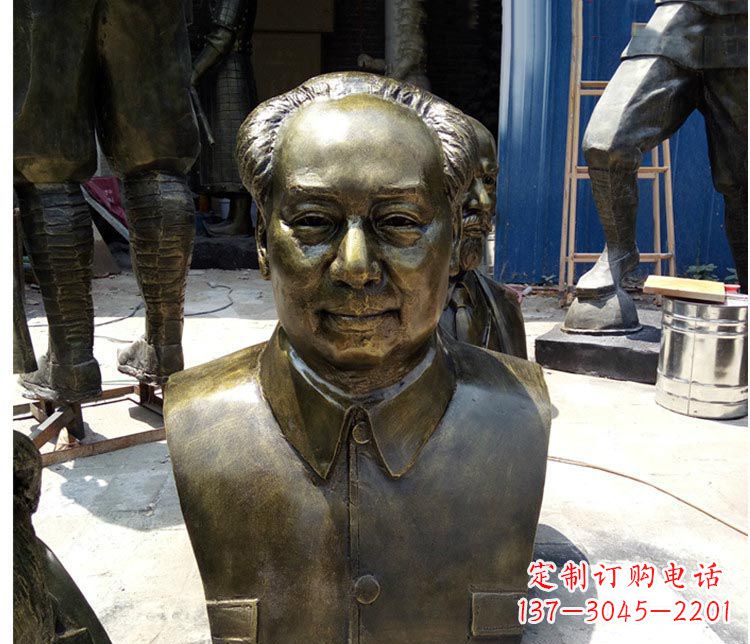 温州铜雕伟人毛主席胸像