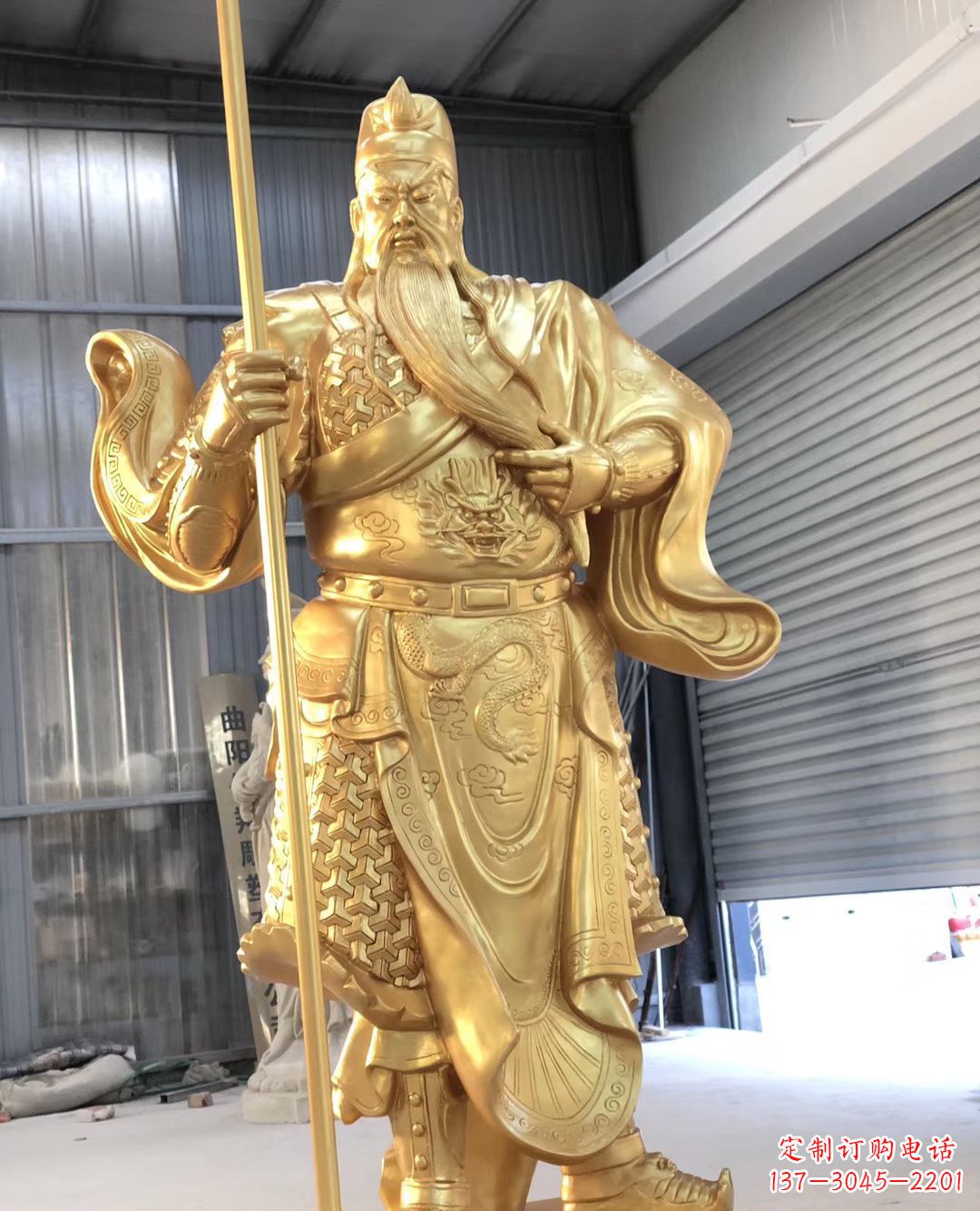 温州铜雕武财神雕塑