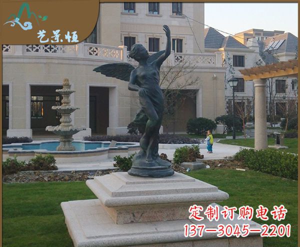 温州铜雕西方天使人物雕塑1