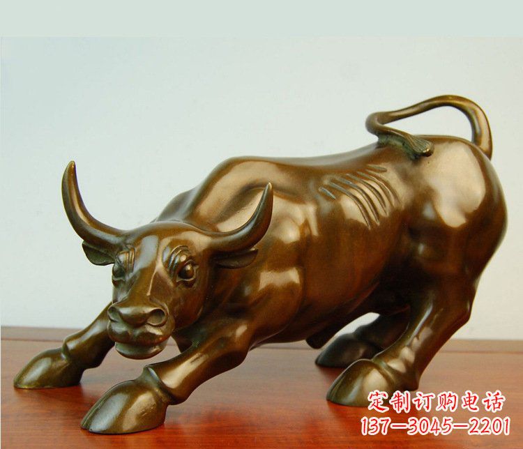温州铜雕小区动物牛摆件