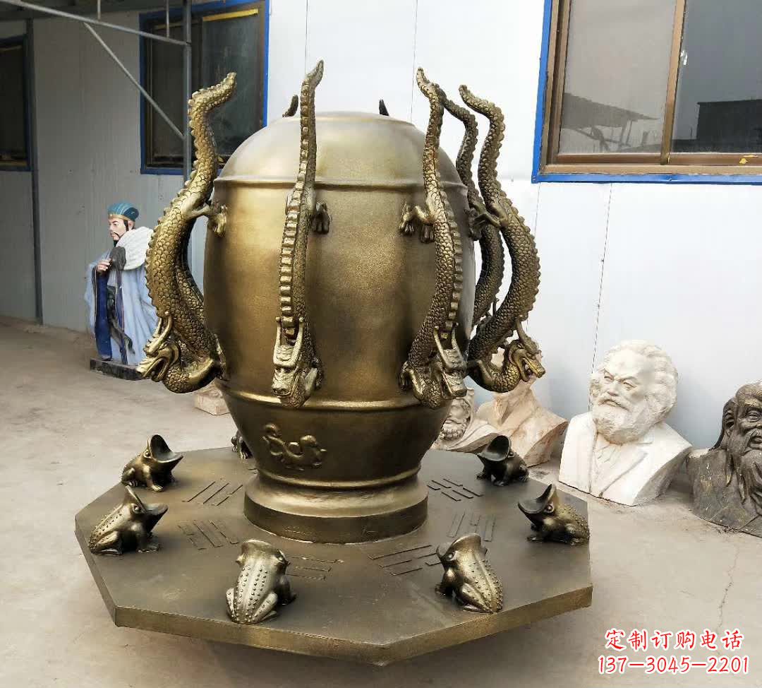 温州铜雕校园景观地动仪