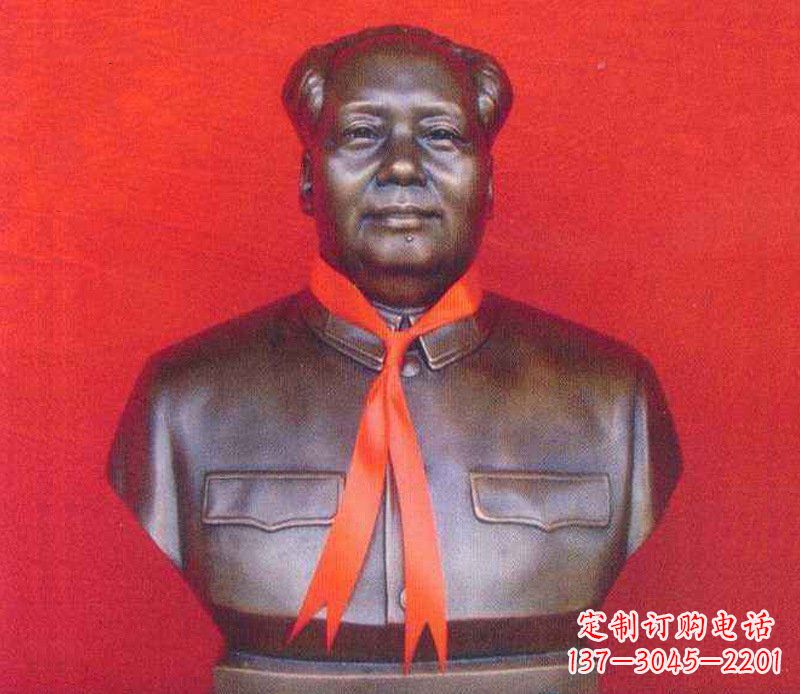 温州铜雕校园红领巾主席雕塑摆件