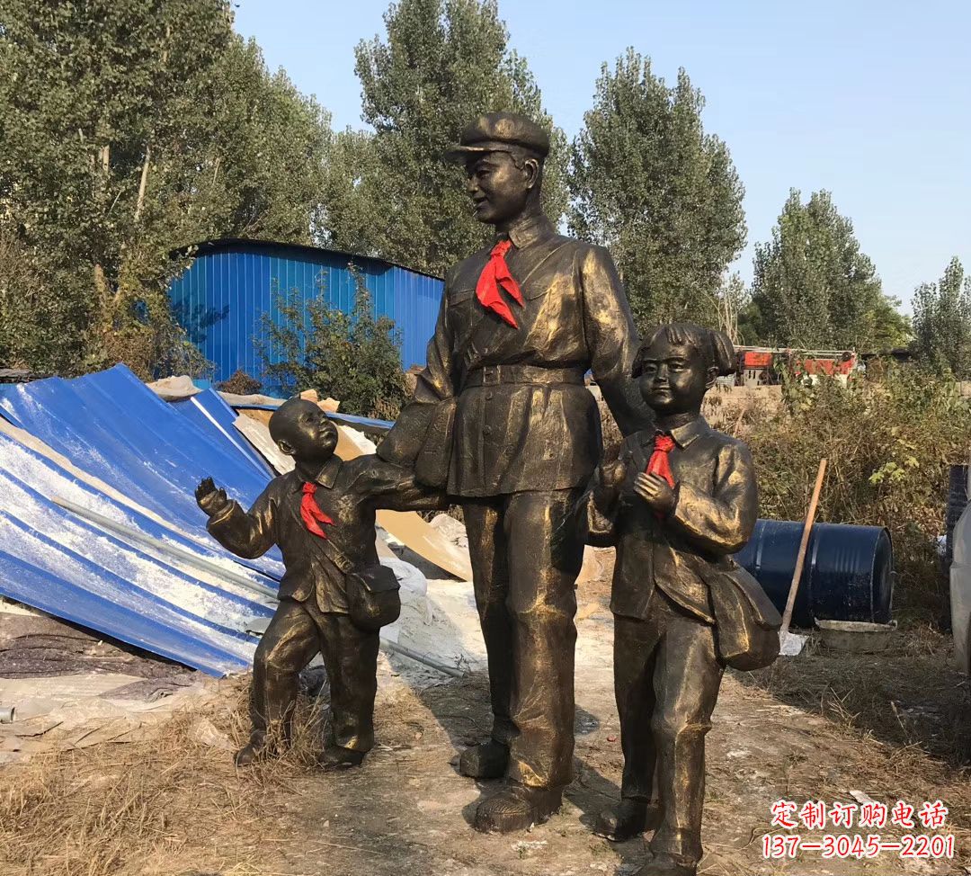 温州铜雕校园雷锋雕塑
