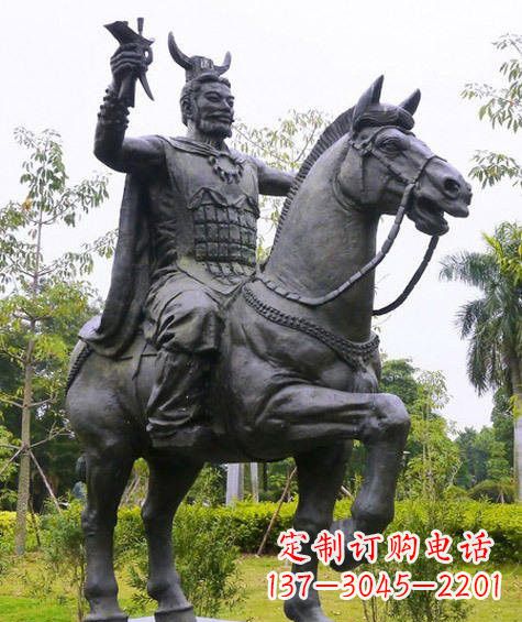 温州铜雕炎帝骑马