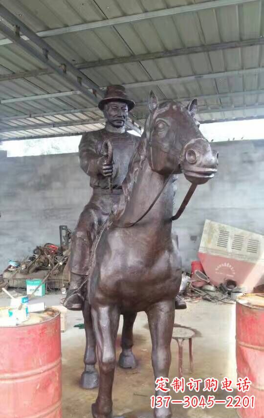 温州铜雕园林动物马雕塑