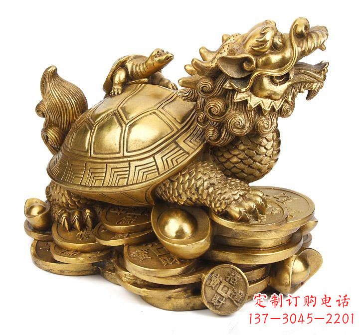 温州铜雕招财龙龟