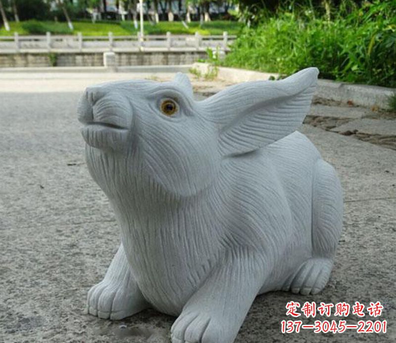 温州兔子石雕公园景观雕塑