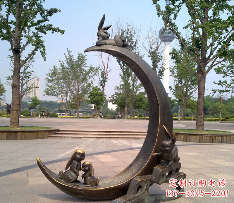 温州兔子铜雕