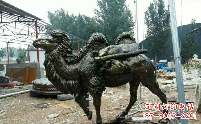 温州驮着东西的骆驼铜雕