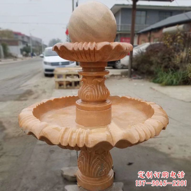 温州晚霞红风水球