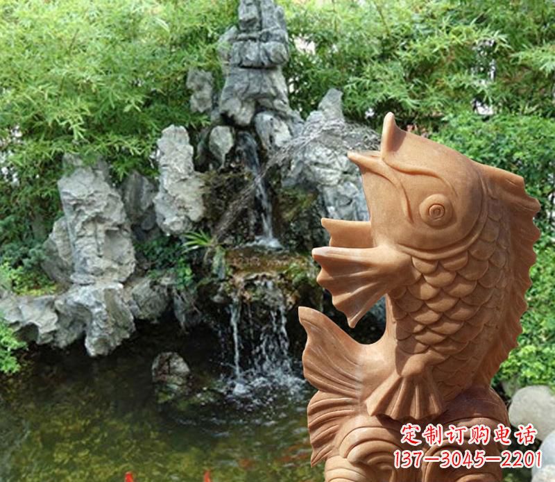 温州晚霞红鲤鱼喷泉