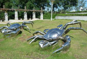 温州精美不锈钢螃蟹雕塑