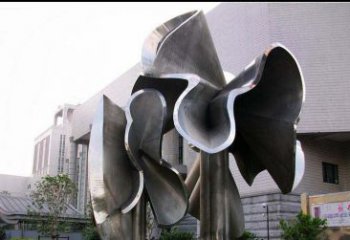 温州企业不锈钢抽象树雕塑