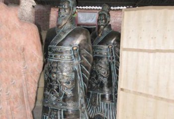 温州珍贵的秦始皇青铜雕像