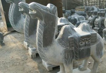 温州青石骆驼雕，把动物活灵活现