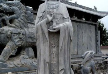 温州青石仿古观音雕像|传承古代神话传统