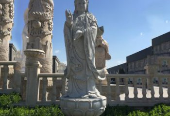 温州精美神圣的观音菩萨石雕塑