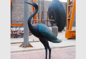 温州青铜仙鹤雕塑：展现古典和谐之美