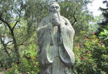 温州高贵的雄姿，见证老子的伟大——老子公园名人铜雕