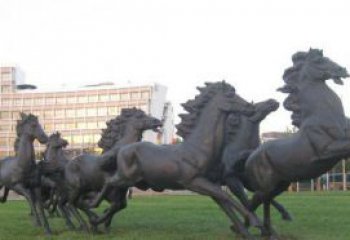 温州群马公园动物铜雕，让艺术描绘你的故事