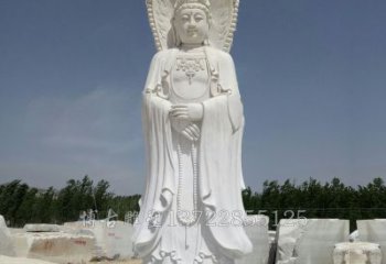 温州观赏性质的三面观音石雕塑