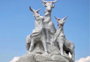 温州多彩山羊雕塑精美制作