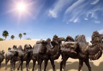 温州中领雕塑沙漠骆驼铜雕制作工艺与定制标准