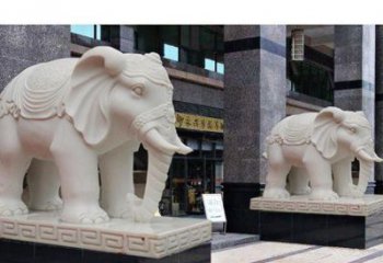 温州最佳选择——石雕酒店大象雕塑