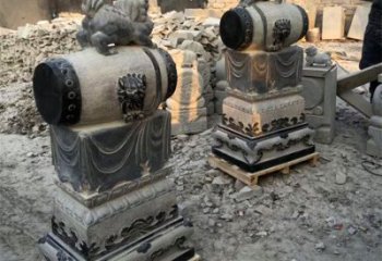 温州定制大象雕塑石雕门墩，传承中国古典文化