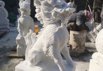 温州正宗古典麒麟神兽招财动物雕塑