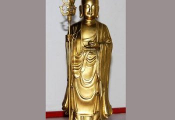 温州铜雕寺庙佛堂地藏菩萨