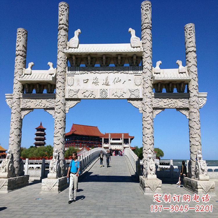 温州无楼三门石牌坊