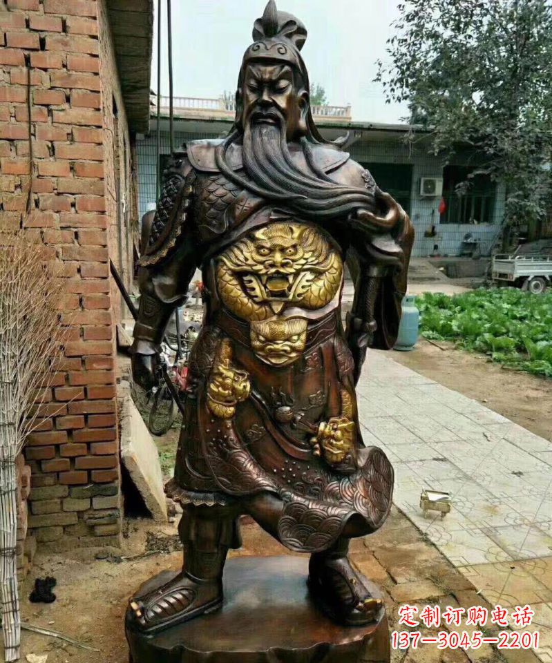 温州武财神关公铜雕塑