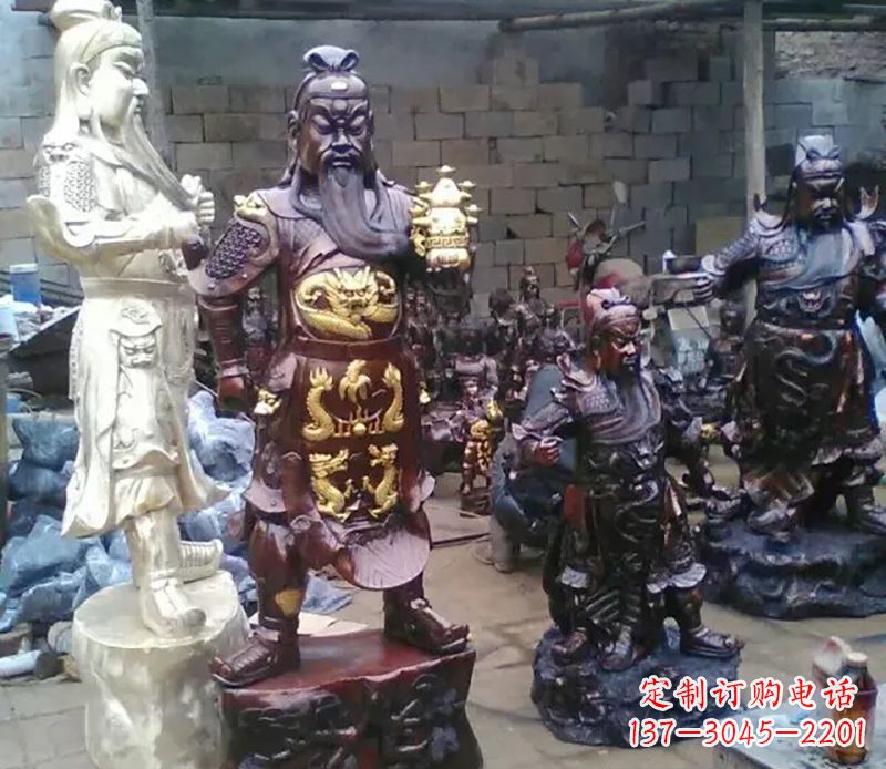 温州武财神提刀关公铜雕