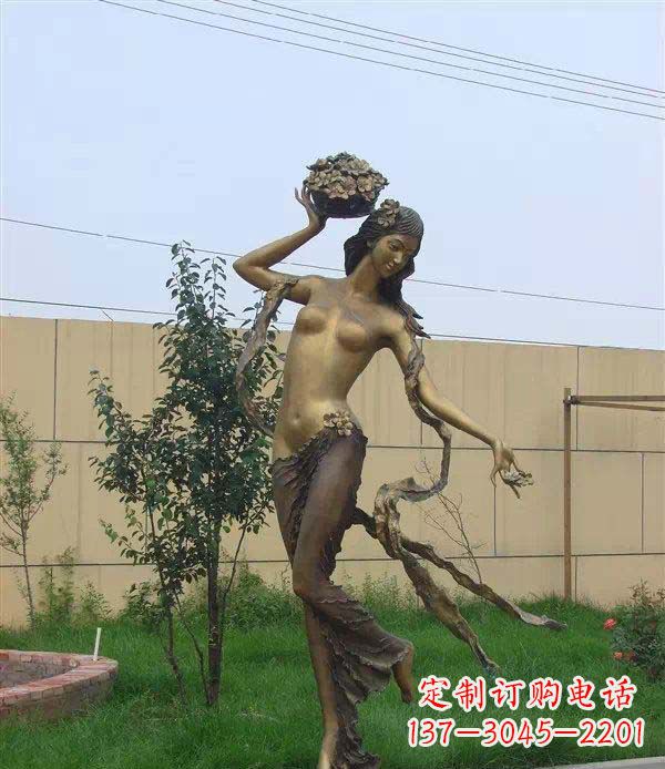 温州西方美女公园人物铜雕