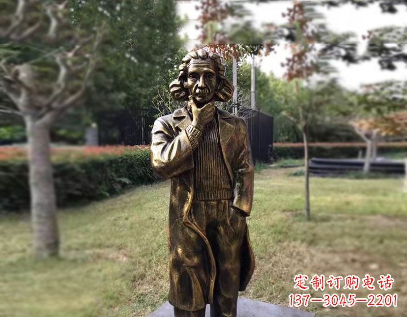 温州西方名人爱因斯坦铜雕
