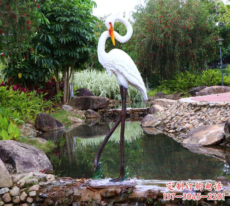 温州仙鹤雕塑摆件